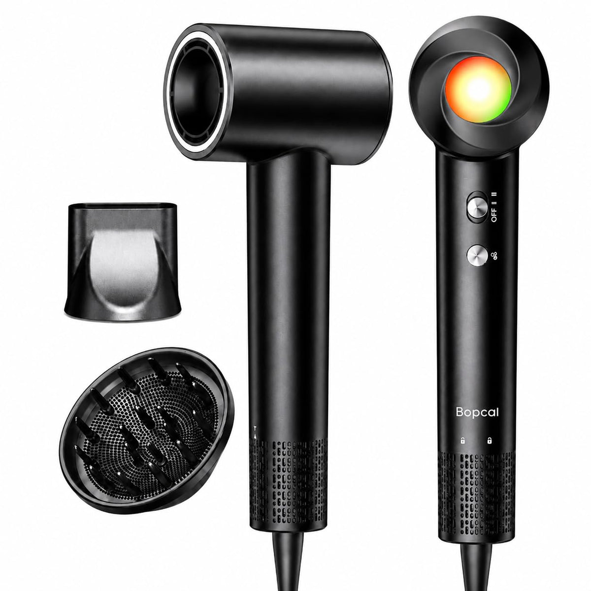 Ionic Hair Dryer, 160,000 RPM High-Speed Blow Dryer with Diffuser for Women