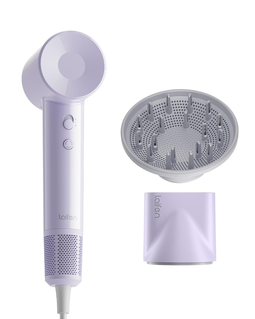 Laifen SE Lite High-Speed Ionic Hair Dryer with Diffuser, Milktea