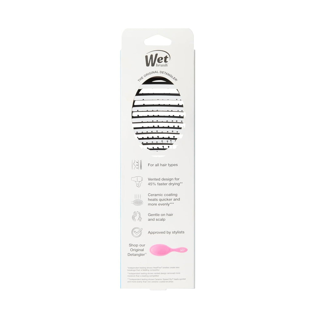 Wet Brush Ceramic Speed Dry Detangler, Black, Vented Blow-Dry Hair Brush