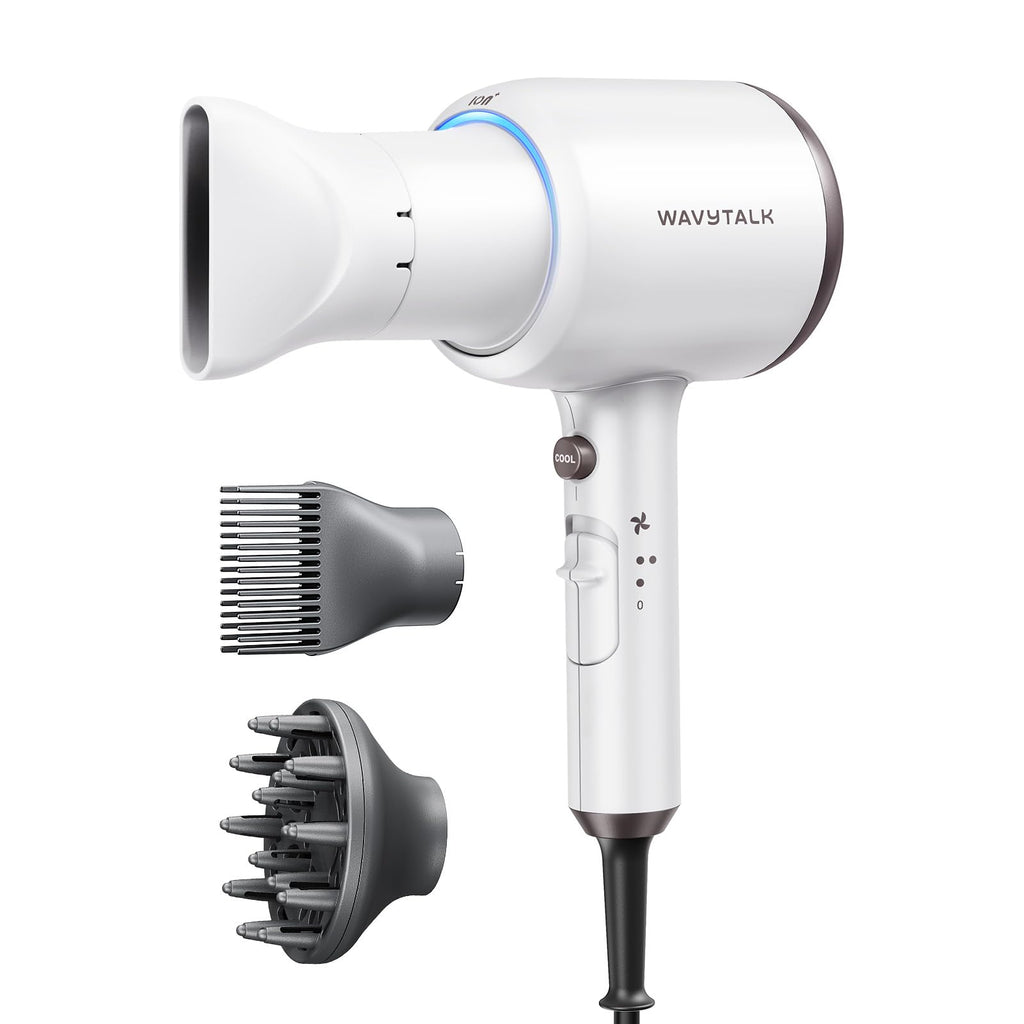 Wavytalk Blown Away Ionic Hair Dryer with Diffuser for Curly Hair