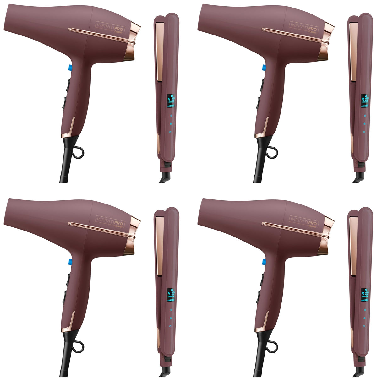 Conair InfinitiPRO Hair Dryer with Diffuser & Concentrator, 1875W, Black