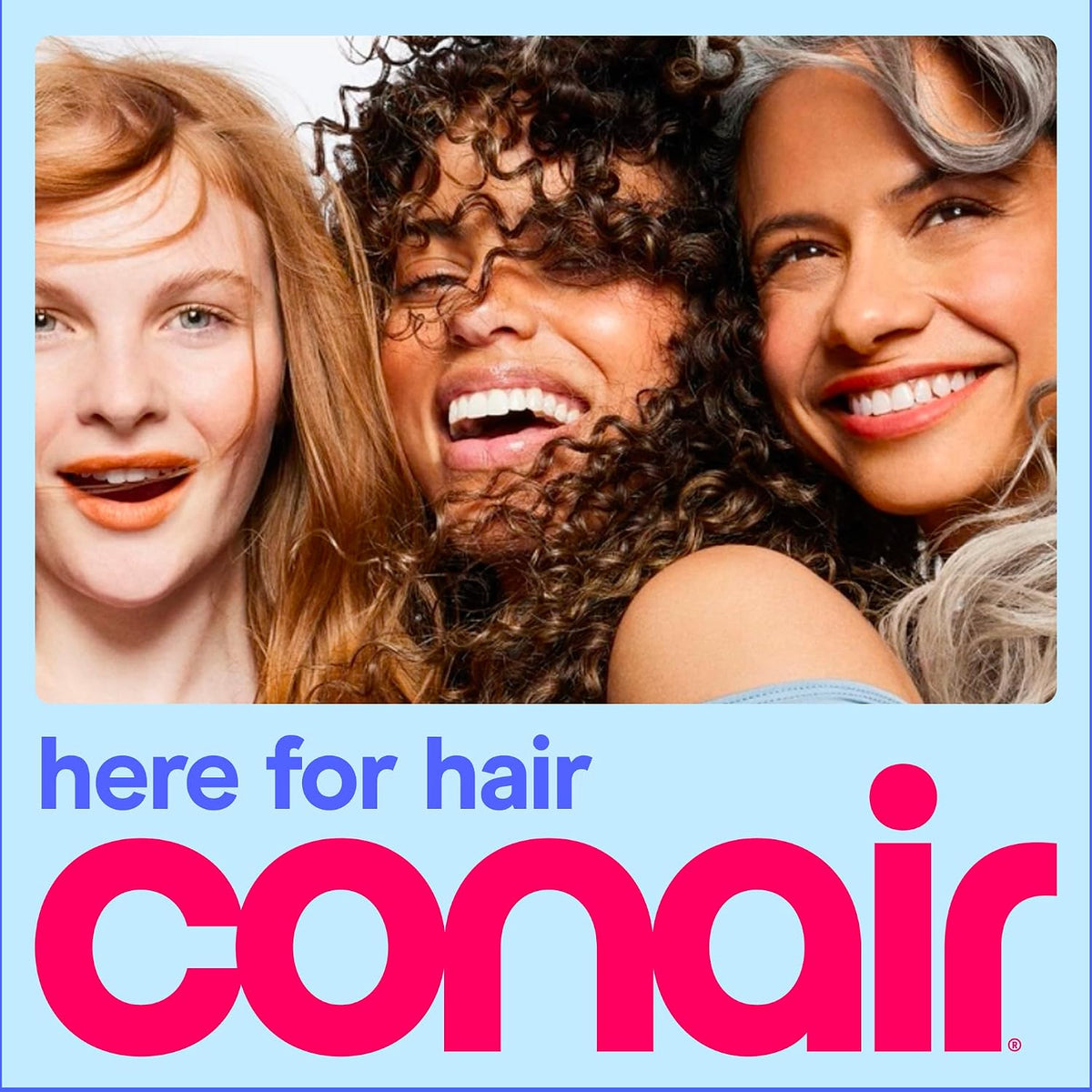 Conair Hair Dryer with Diffuser & Concentrator, 1875W AC Motor, Plum
